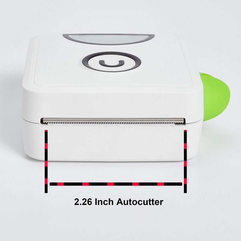 [Australia - AusPower] - Portable Thermal Sticker Printer - Mini Bluetooth Pocket Printer for iPhone,Android Phone,Windows，Versatile for Printing Logo,Notes,Journal,List,Memo 
