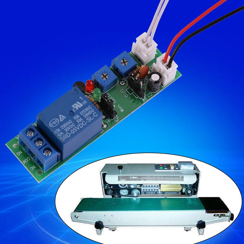 [Australia - AusPower] - YWBL-WH Adjustable Cycle Timer Delay Module, DC 5V 12V 24V On/Off Switch Relay Module for Machine Repetitive Test 