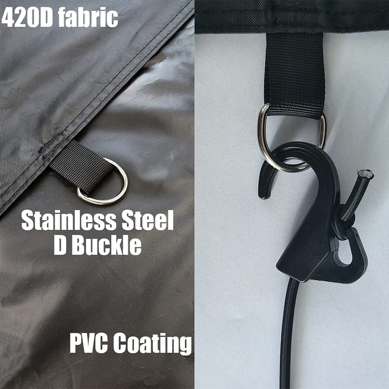 [Australia - AusPower] - UCEDER 420D Waterproof Oxford Cloth Seal Cockpit Cover, Kayak Cockpit Drape Cover with PVC Coating Maximum Protection for Your Ocean Cockpit Regular(44x28 inch) 1 Pack 