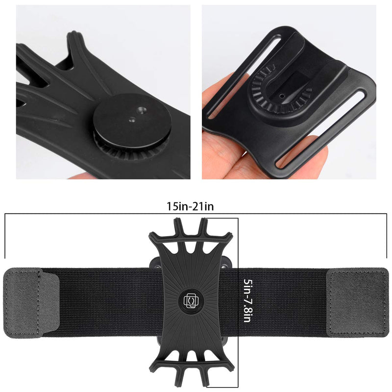 [Australia - AusPower] - Universal Rotating Phone Armband and Wristband. Armband Outdoor Sport Running Armband Phone Holder. Fits All Phones & Arm Sizes 