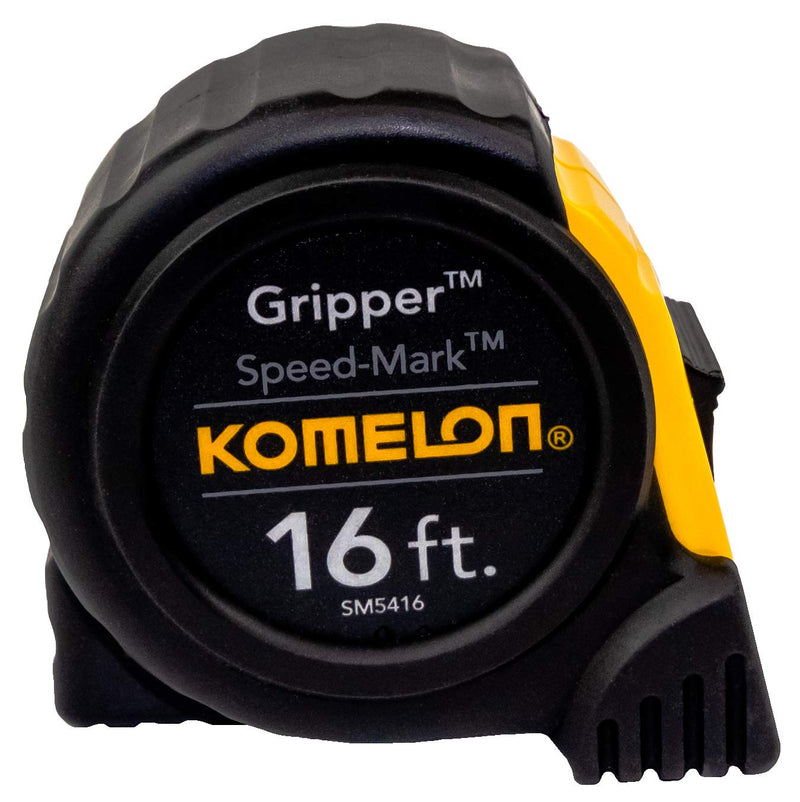 [Australia - AusPower] - Komelon SM5416 Speed Mark Gripper Acrylic Coated Steel Blade Tape Measure 16-feet by 1-Inch, White Blade 16 FT 