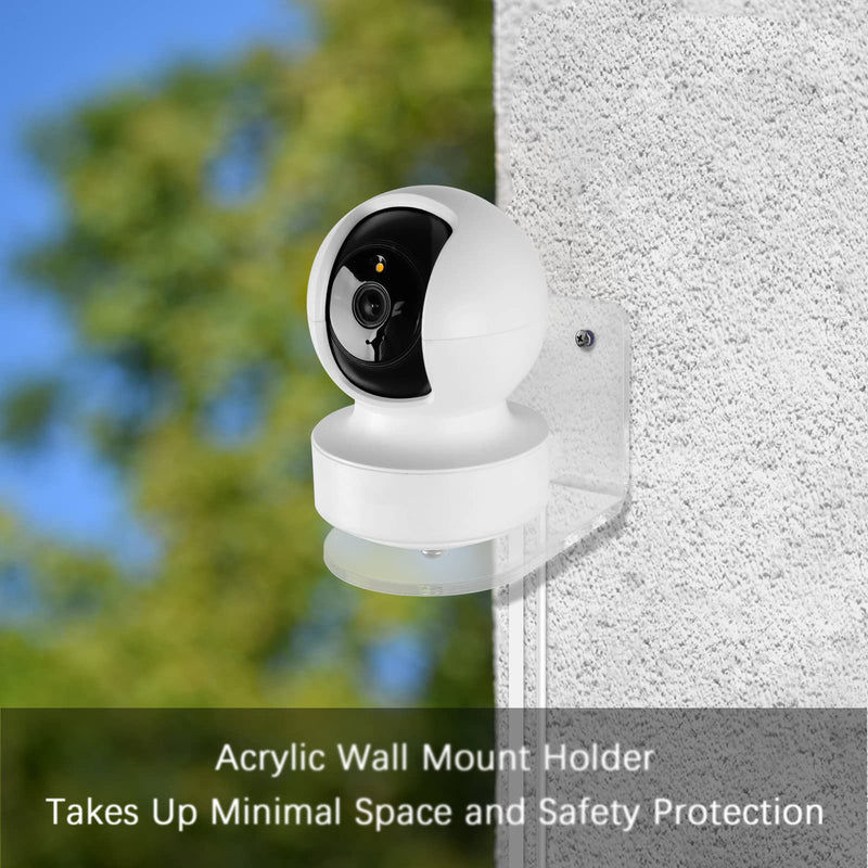 [Australia - AusPower] - TIUIHU Wall Mount Compatible with TP-Link Tapo C210/ C200 and Kasa Indoor Pan/Tilt Smart Security Camera Bracket/Holder for Home/Apartment 