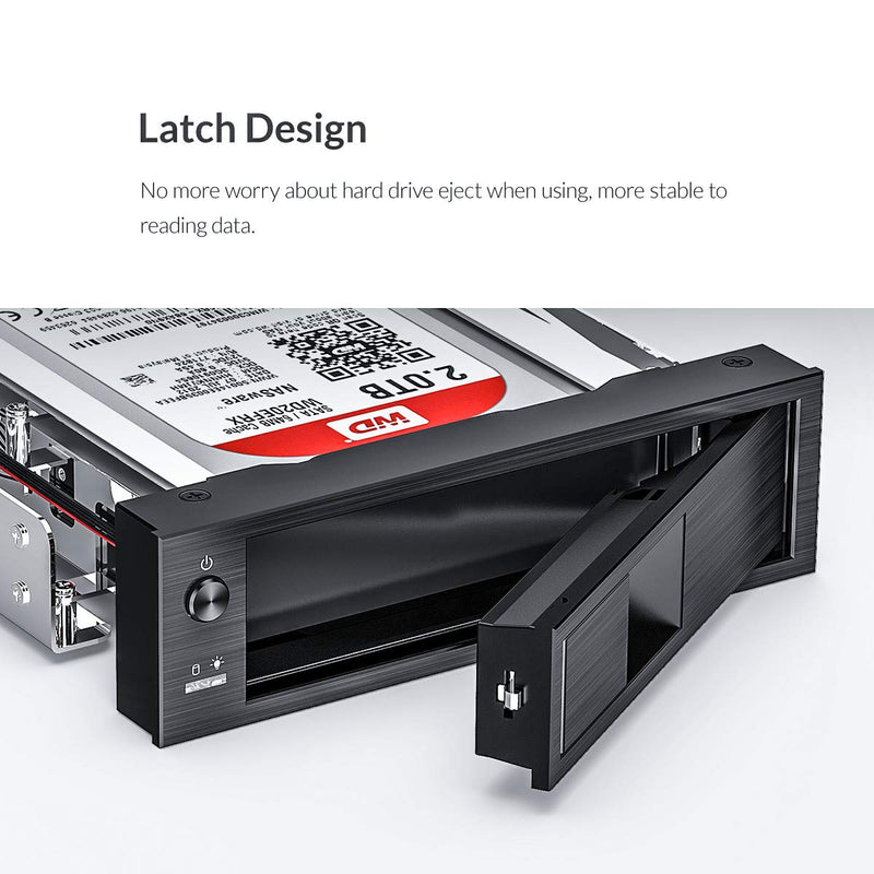 [Australia - AusPower] - ORICO 5.25 Trayless Hot Swap Mobile Rack CD-ROM 3.5 inch Internal SATA Hard Drive SSD Adapter-1106SS 