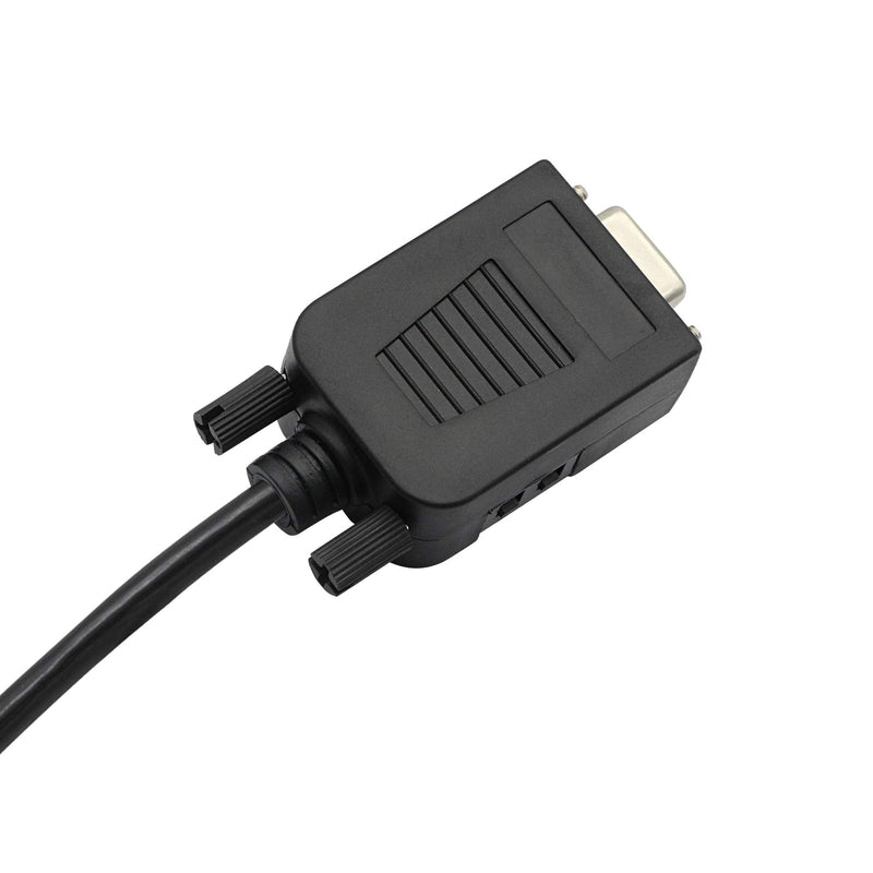 [Australia - AusPower] - SinLoon DB9 Connector Adapter RS232 Serial Port D-SUB Adapter Plate Breakout Board Solder-Free (1-Pair Male+Female with Screwdriver ，Black Rubber Core,Long Bolts) 