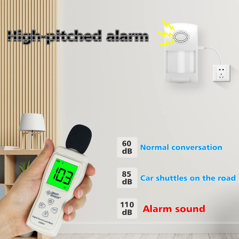 [Australia - AusPower] - Smart Motion Sensor, WiFi Wireless Security Alarm,110dB Sound and Light Alarm, Free App Alerts, Home Security PIR Motion Detector with 4 Alarm Modes, Compatible with Alexa, Siri 