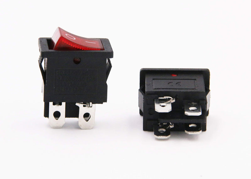 [Australia - AusPower] - 2 Pcs 3 Pin IEC320 C14 Inlet Module Plug 5A Fuse Switch Male Power Socket 10A 250V for Lab Equipment Medical Devices 