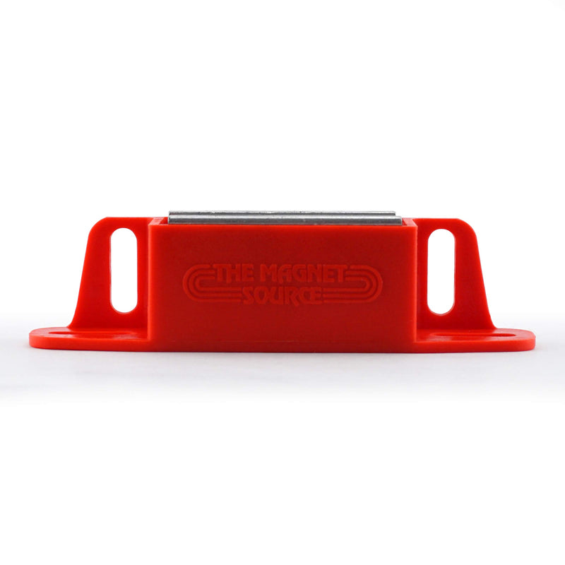 [Australia - AusPower] - Master Magnetics 07502X2 Magnet Catch, Universal Latch with Strike-Plate, 2-Way Mounting Red, 4.25" Length, 0.938" Width, 1.125" Height, 50 Pounds (Pack of 2) 
