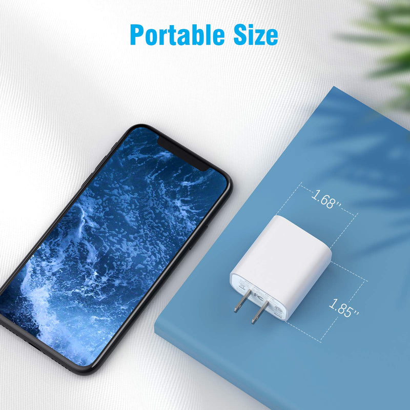 [Australia - AusPower] - iPhone 12 Charger Block MFI Certified 2Pack 20W Fast USB C Wall Charging Power Adapter Plug for Apple iPhone 13/12/12 Mini/12 Pro Max/11/ iPad Pro USB-C Charge Brick 