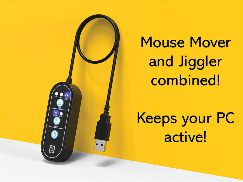 [Australia - AusPower] - Tech8 USA, 2-in-1 Mouse Mover and Jiggler in 1, Keeps PC Active, Status Green, Undetectable, Timer Function, Dual Mode, American Company 