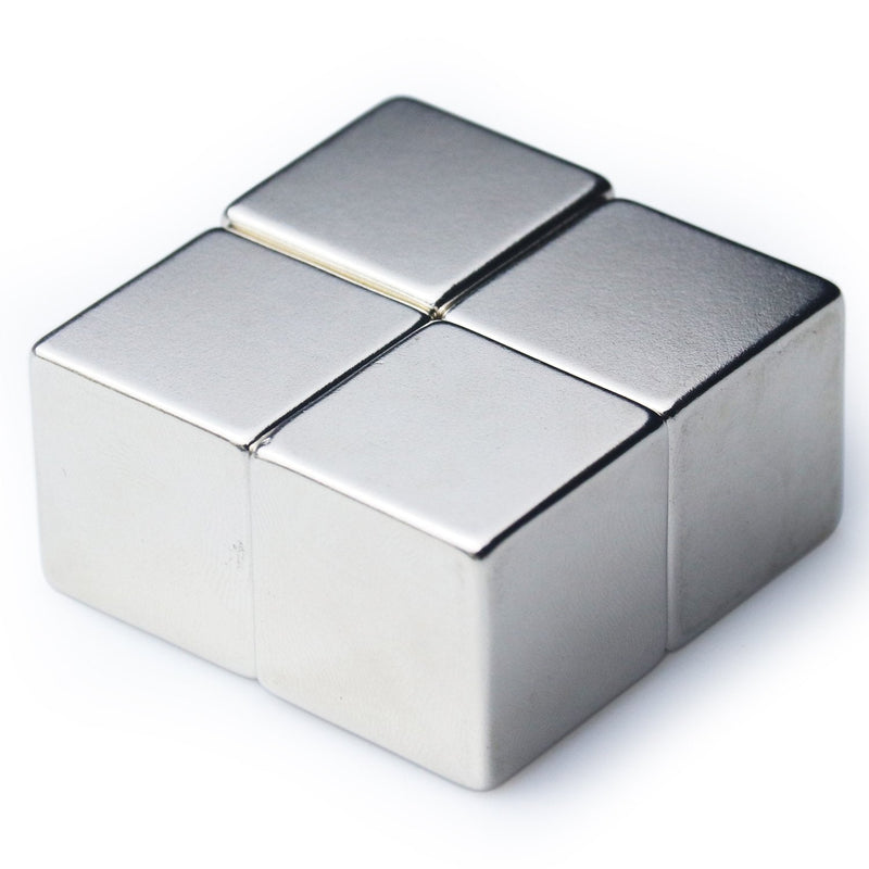 [Australia - AusPower] - DIYMAG 1" Cube Neodymium Magnets, One Inch Cube Rare Earth Magnet - Grade N52, Pack of 2 Square 25*25*25mm-2P 