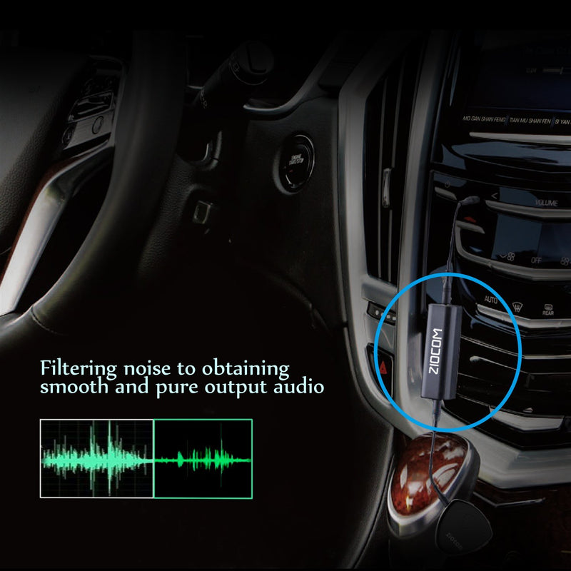 [Australia - AusPower] - ZIOCOM Ground Loop Noise Isolator, Noise Filter, Eliminate The Buzzing Noise for Your Car Audio System/Home Stereo with Jack 3.5mm Audio Cable 