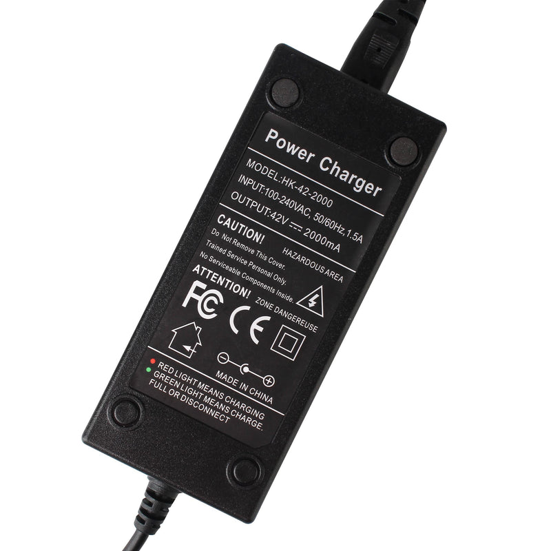 [Australia - AusPower] - 42V 2A Power Adapter ,PowerFast 3-Prong Inline Connector for Sports Mod Pocket Mod and Dirt Quad, Charger Adapter for 36V Li-on Battery 