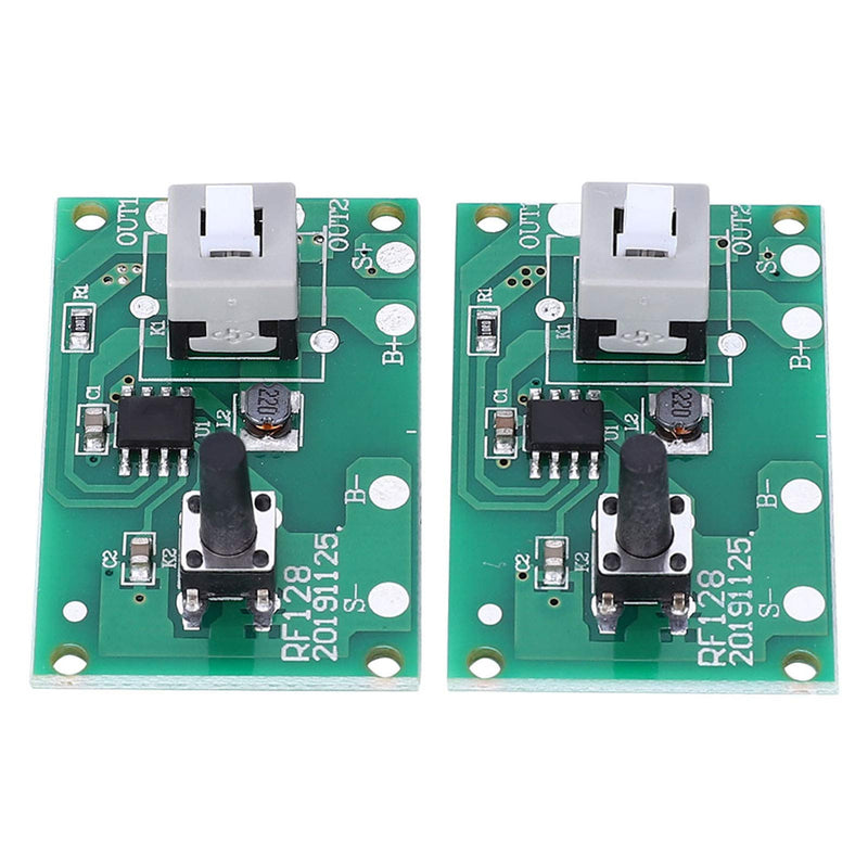 [Australia - AusPower] - 2Pcs Solar Lamp String Controller Module 1.2V Circuit Board with 8 Modes and Switch Light Accessories Max Current 400mA Industrial for LED Solar String Lights 