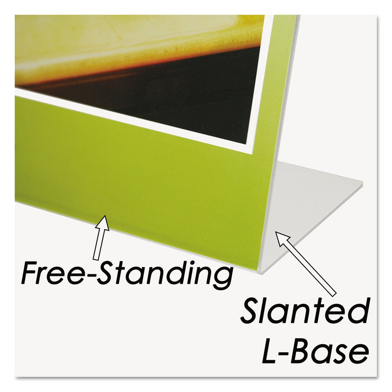 [Australia - AusPower] - Nudell One-Piece Vertical Sign Holder, Clear Frame,"11" x 8.5" x 12.8"" 
