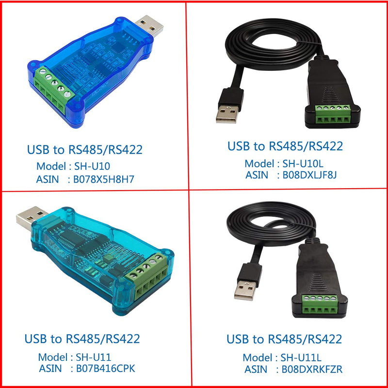 [Australia - AusPower] - DSD TECH SH-U11 USB to RS485 RS422 Converter with FTDI FT232 Chip Compatible with Windows 10, 8, 7, XP and Mac OS X 