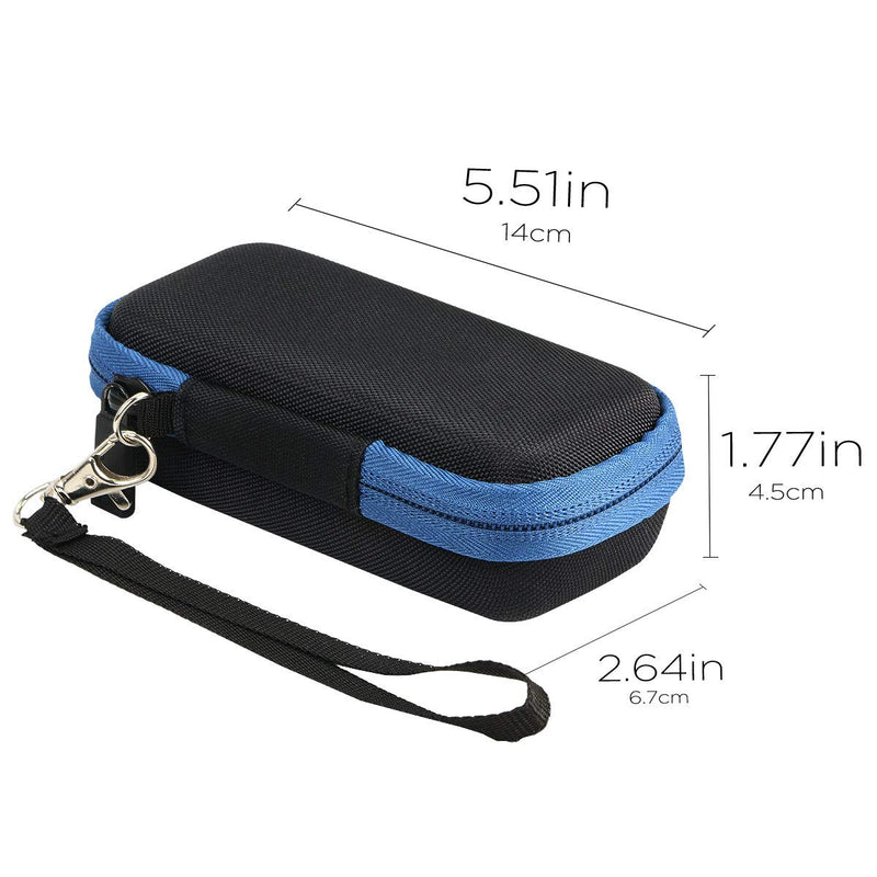 [Australia - AusPower] - co2crea Hard Travel Case Replacement for Bosch GLM 20 Compact Blaze 65' Distance Measure (Black Case + Inside Blue + Blue Zipper) 