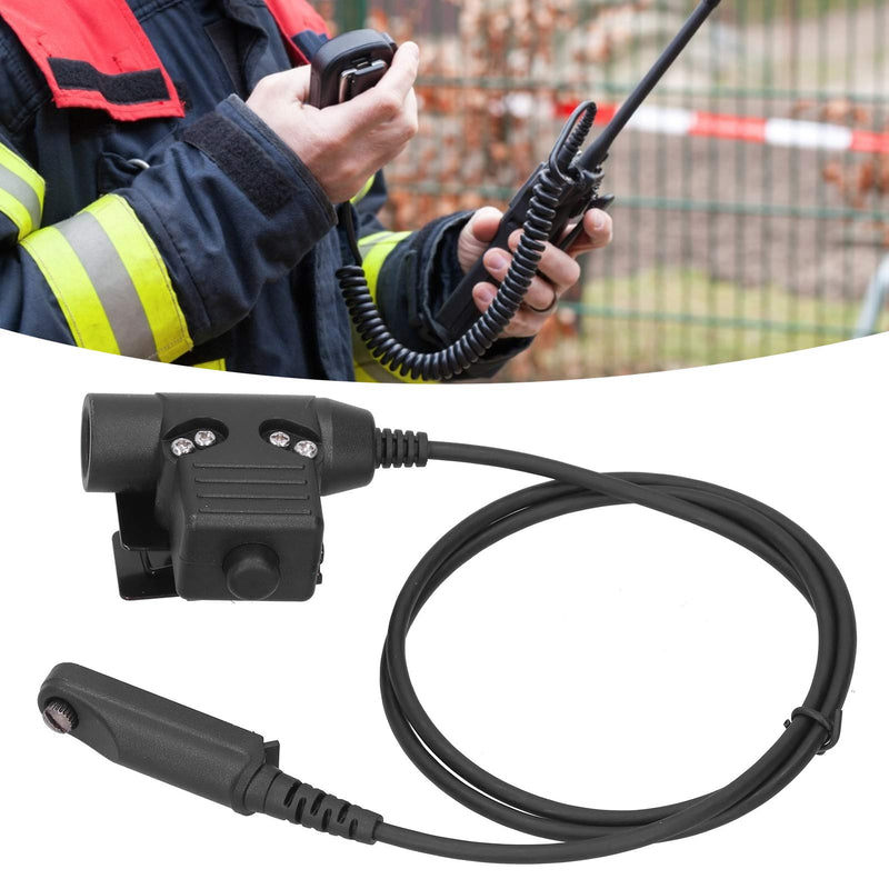 [Australia - AusPower] - PUSOKEI 3.3ft U94 PTT Cable Plug Headset Waterproof Earpiece Adapter for UV‑9R/UV‑9RPLUS/UV‑XS Two Way Radio Walkie Talkie 