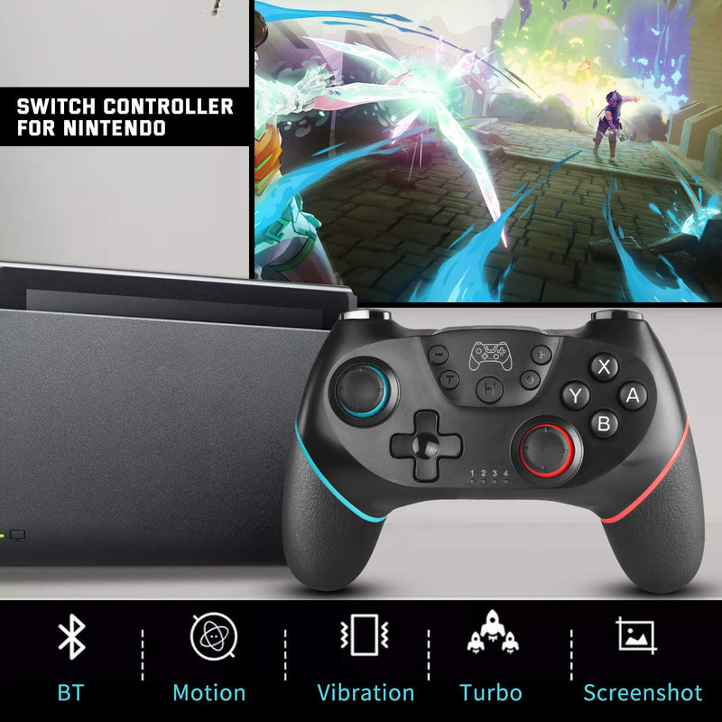 [Australia - AusPower] - Zexrow Switch Controller, Wireless Pro Controller Gamepad Compatible with Switch Support Wakeup, Screenshot and Vibration Functions 