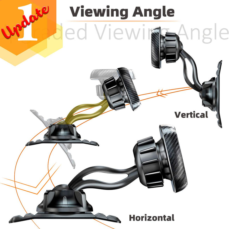[Australia - AusPower] - eSamcore Phone Holder for Car - Magnetic Car Phone Mount for Vehicle Dashboard, [Double 360 Adjustable Stand] Cell Phone Automobile Cradles with Strong Magnets for iPhone Samsung Galaxy Mobile Phone 