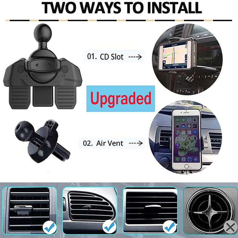 [Australia - AusPower] - NeotrixQI Car Charger Mobile Phone Holder Air Vent CD Slot Phone Mount Cell Phone Fast Charging Auto Clamping Car Mount Compatible with iPhone 13/12/11 Pro Max Samsung Galaxy S21+ S20 Note 20 