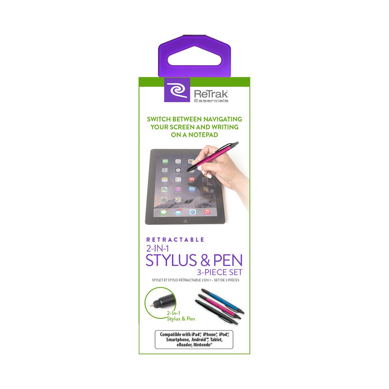 [Australia - AusPower] - Pen + Stylus 3 Pk 2-in-1 Pen & Stylus 