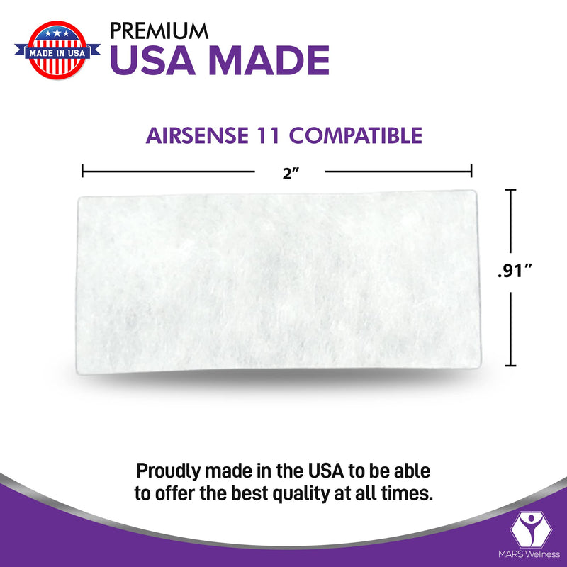 [Australia - AusPower] - CPAP Filters Fits ResMed Airsense 11 Disposable Felt Pollen air Filter - 40 Pack- Made in The USA CPAP Filter Supplies Series Machines - by Mars Wellness 40 Filters 