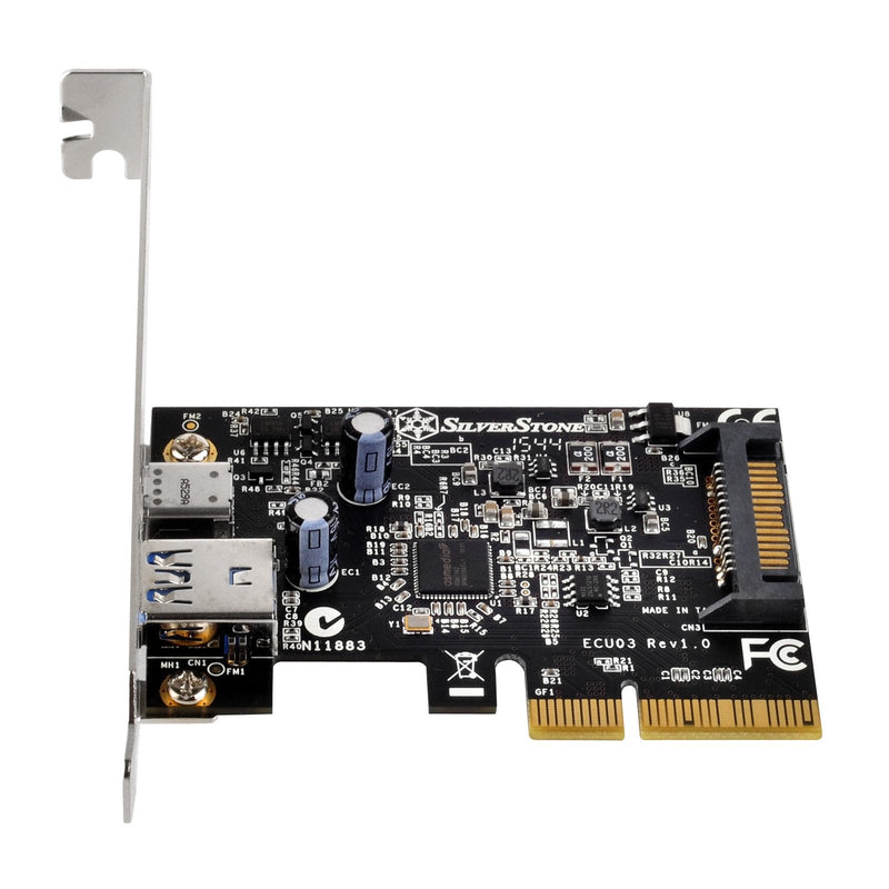 [Australia - AusPower] - SilverStone Technology USB 3.1 External Type A & Type C Pci-E Card ECU03 Components Other 
