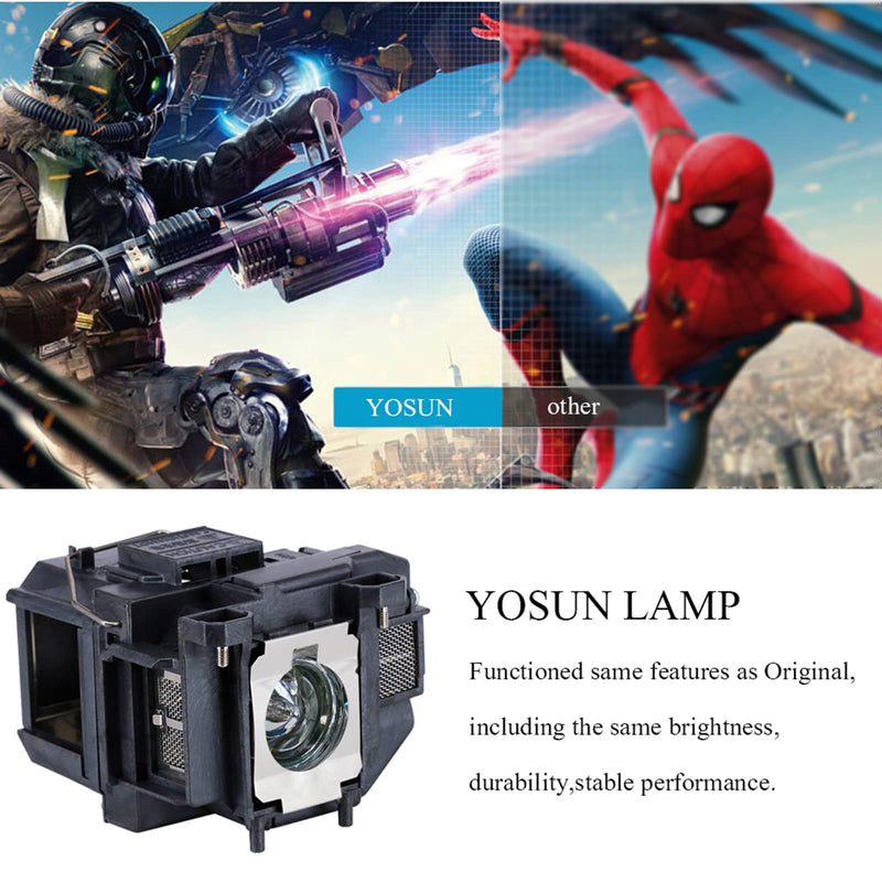[Australia - AusPower] - YOSUN v13h010l67 Projector Lamp for epson elplp67 ex5210 ex7210 ex3210 ex3212 vs210 vs220 s11 x12 x15 eb-s02 eb-w12 PowerLite Home Cinema 500 707 710hd 750hd Replacement Projector Lamp Bulb 