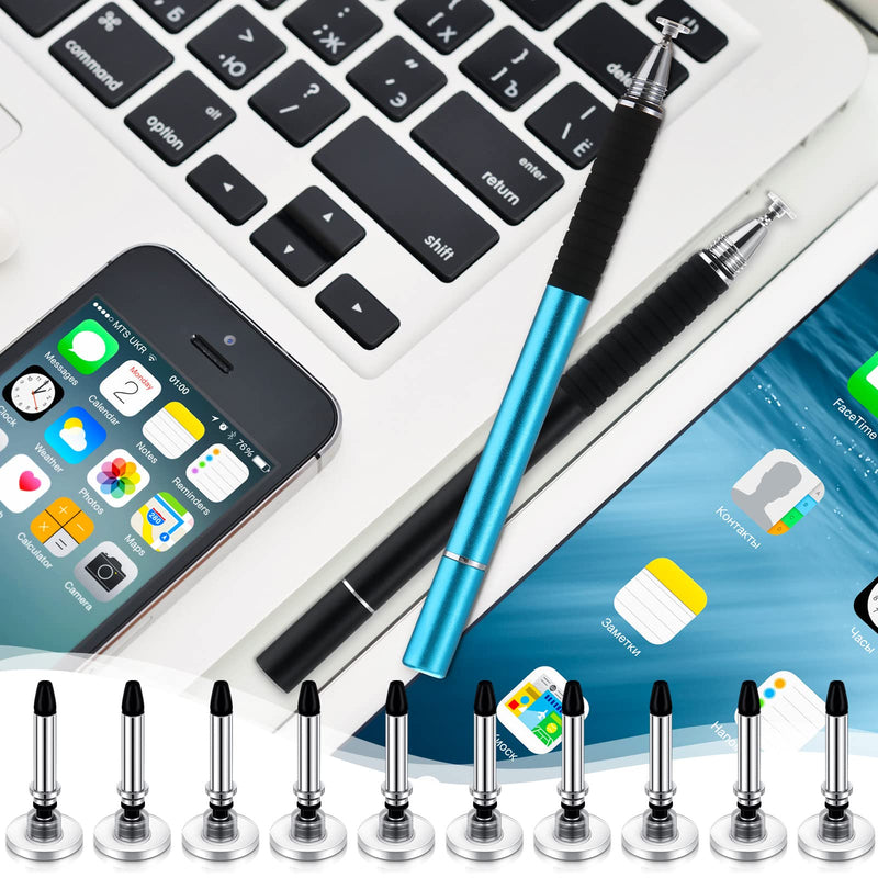 [Australia - AusPower] - 36 Pieces High Precision Replaceable Stylus Pen Disc Tip Universal Stylus Tips Round Shape Stylist Replacement Tips Replacement Tips for Stylus Pens for Daily Using Supplies 
