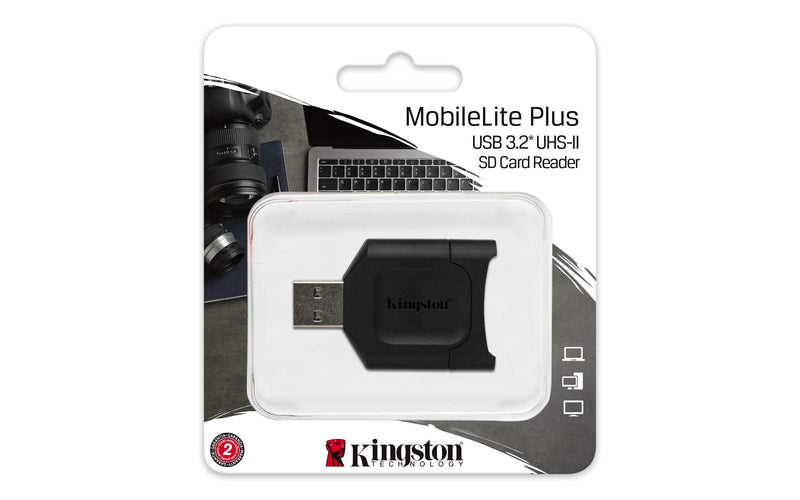 [Australia - AusPower] - Kingston MobileLite Plus USB 3.2 SDHC/SDXC UHS-II Card Reader (MLP) 