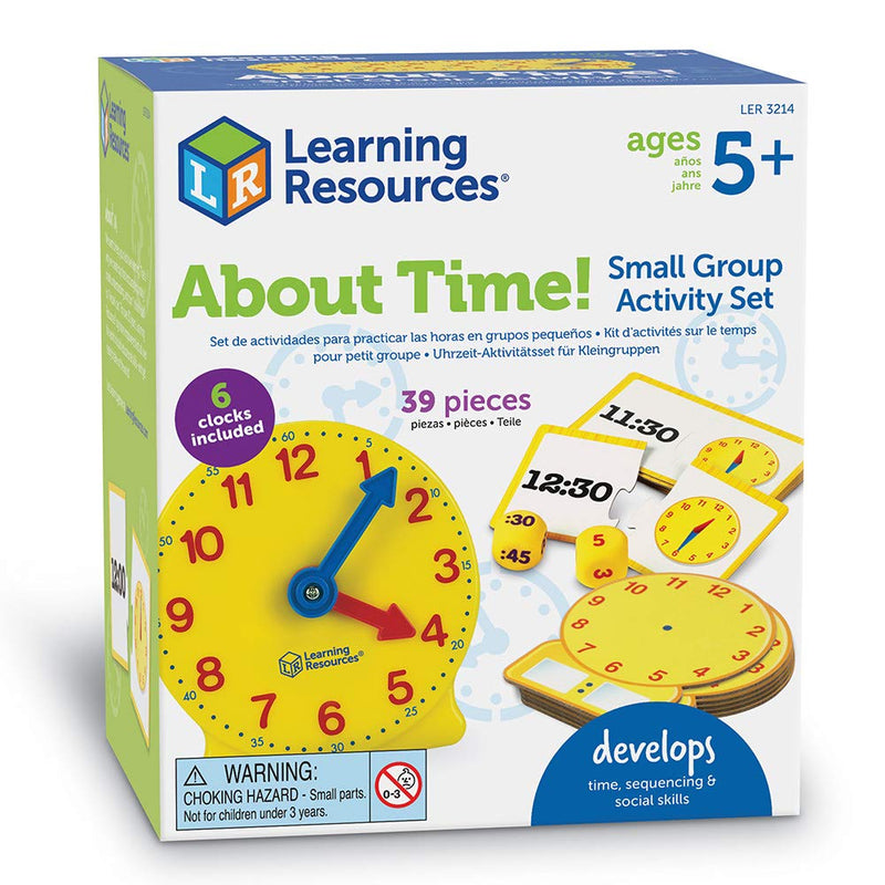 [Australia - AusPower] - Learning Resources LER3214 Time Small Group Activity Set of 6 