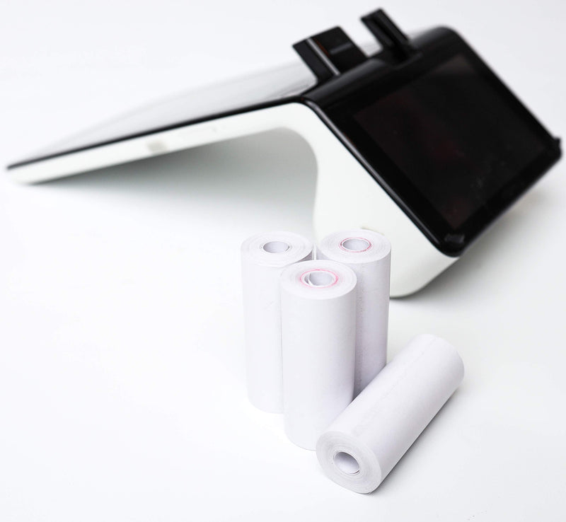 [Australia - AusPower] - ReceiptPaperPro 2 1/4” x 27 ft Coreless Thermal Paper Rolls, fits POYNT Smart Payment Terminal and Mini Thermal Receipt Printers, 24mm Diameter, 25 Rolls/Case 