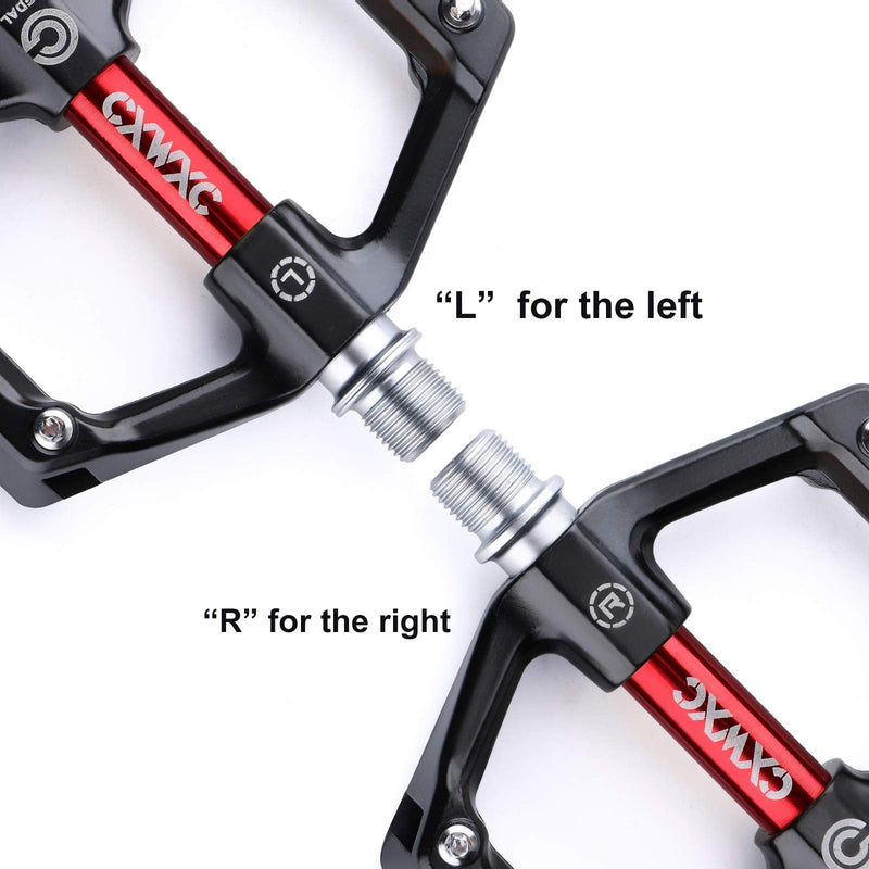 [Australia - AusPower] - CXWXC Road/MTB Bike Pedals - Aluminum Alloy Bicycle Pedals - Mountain Bike Pedal with Removable Anti-Skid Nails 