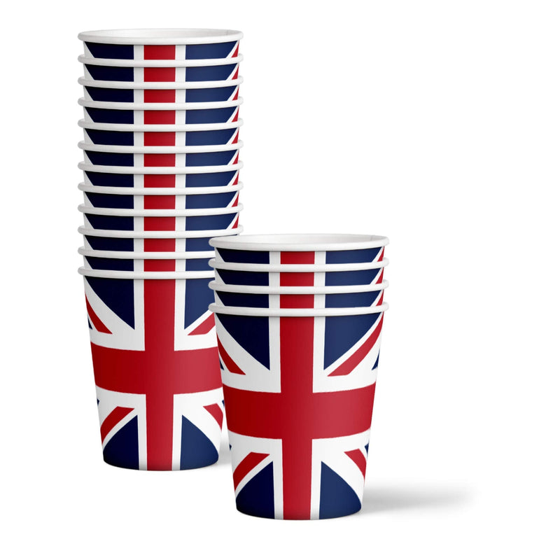 [Australia - AusPower] - Britain UK England British Flag Birthday Party Supplies Set Plates Napkins Cups Tableware Kit for 16 