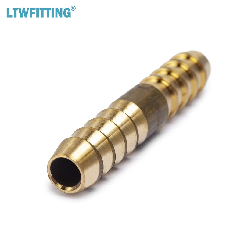 [Australia - AusPower] - LTWFITTING Brass Barb Splicer Mender 5/16-Inch ID Hose Fitting Air Water Fuel Hose Joiner(Pack of 10) 