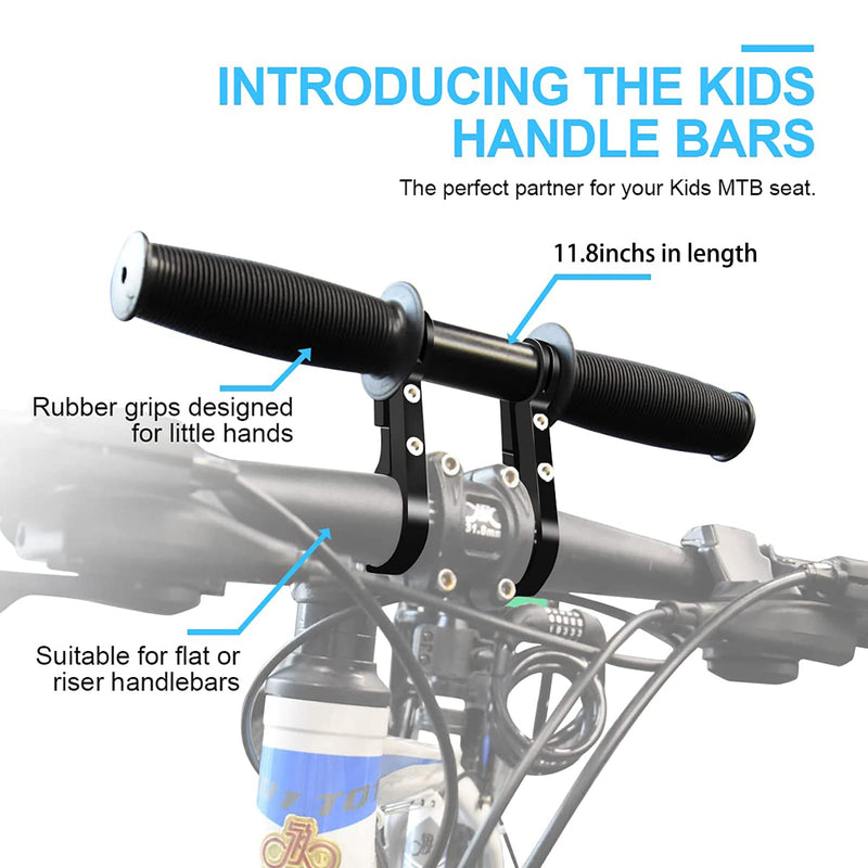 [Australia - AusPower] - Bike Bicycle MTB Kids Handlebars Extender Extension,11.8"(30 cm) Aluminum Alloy Bike Bracket Accessories,Child Seat Handlebar Accessory,for Bike Mounts,Bicycle Extender Bars,Fit 20-32mm Bars Caliber 