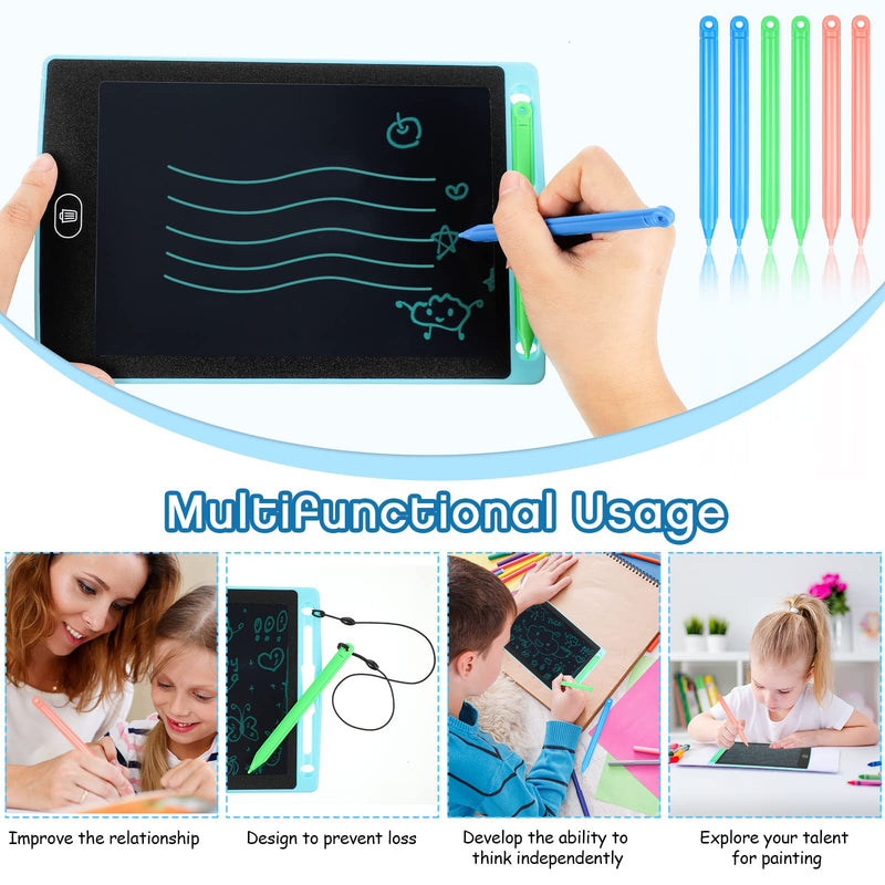 [Australia - AusPower] - 6 Pieces Replacement Stylus Drawing Pen 4.7 Inch Drawing Tablet Pens Kids' Electronics Pens for LCD Writing Tablet 