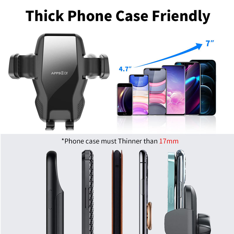 [Australia - AusPower] - Windshield Car Phone Holder Mount, 13" Gooseneck Truck Cell Phone Holder for Car with Strong Suction Cup, Phone Mount for Car Dashboard Compatible with iPhone 13/12 Pro Max, Samsung, LG & More 