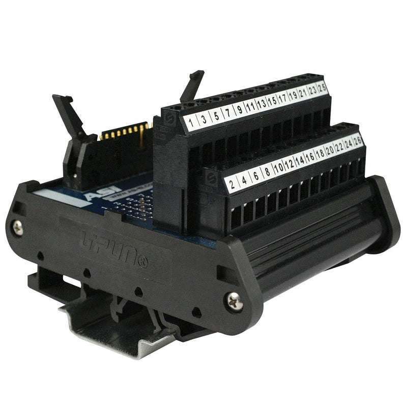 [Australia - AusPower] - ASI 10004 26 to 12 AWG IMRC26 DIN Rail Mount Interface Module, Flat Ribbon Cable to Wire Transition, 26 Position Ribbon Cable to Terminal Blocks, 2.99" Length 