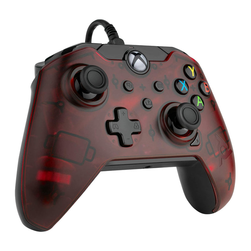 [Australia - AusPower] - PDP Wired Game Controller - Xbox Series X|S, Xbox One, PC/Laptop Windows 10, Steam Gaming Controller - USB - Advanced Audio Controls - Dual Vibration Videogame Gamepad - Crimson Red Xbox Series X│S 