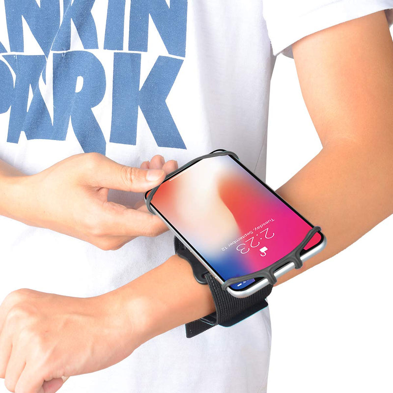 [Australia - AusPower] - Universal Rotating Phone Armband and Wristband. Armband Outdoor Sport Running Armband Phone Holder. Fits All Phones & Arm Sizes 