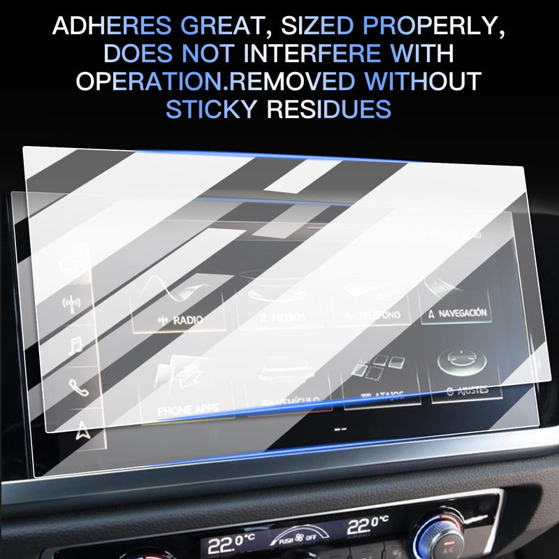[Australia - AusPower] - ZCLINKO Glass Screen Protector for 2019+ Adui Q3 F3 MMI Accessories Infotainment Display Screen Protector Foils Tempered Glass 9H Anti-Scratch Navigation Center Control Touchscreen Protective Film(8.8 Inch) (2019 2020 2021) (Glass) 8.8 Inch 
