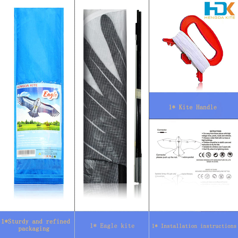 [Australia - AusPower] - HENGDA KITE-Strong Eagles!Huge Beginner Eagle Kites for Kids and Adults.74-Inch 