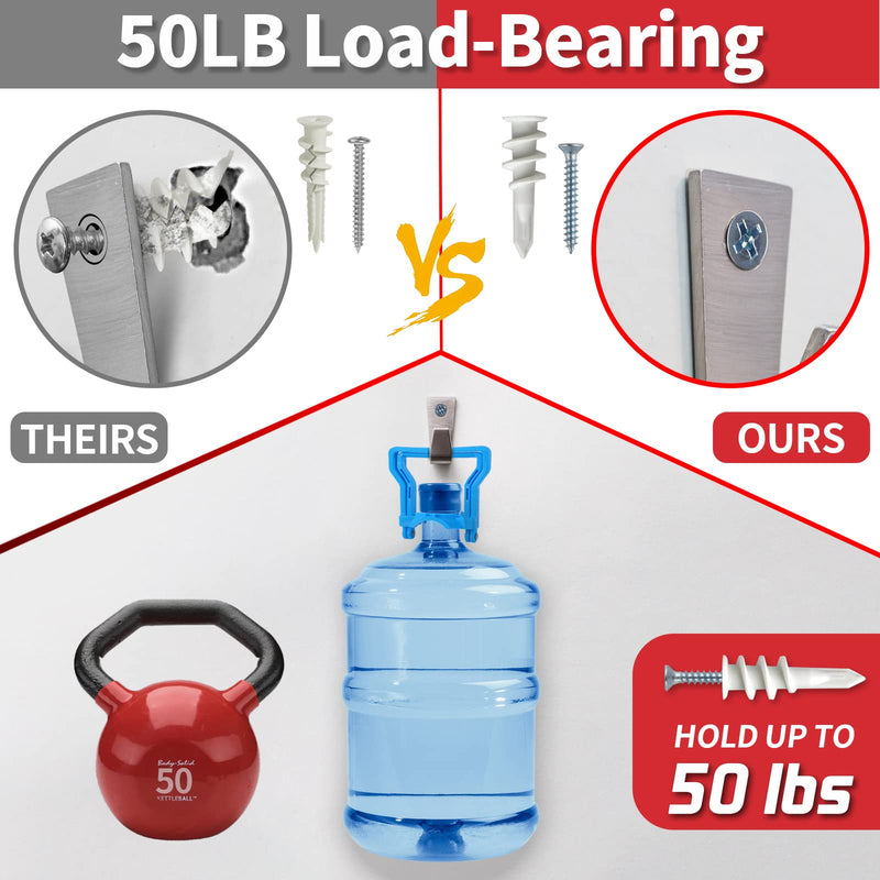 [Australia - AusPower] - #8 Drywall Anchors, 40Pcs Wall Anchors and Screws for Drywall, Plastic Self Drilling Drywall Anchors, 20 Self-Tapping/Threaded Sheetrock Anchors + 20#8 x 1-1/4'' Screws, 50LB Hanging and Mounting 