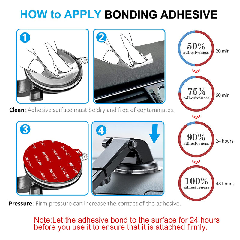 [Australia - AusPower] - 9 PCS Adhesives Pads for Suction Cup Mount, 80mm(3.15 inches) Transparent Double-Sided Sticky Pad Windshield Mount Adhesives for Dashboard Mounting Disk and Windshield Camera, GPS, Car Phone Mount 