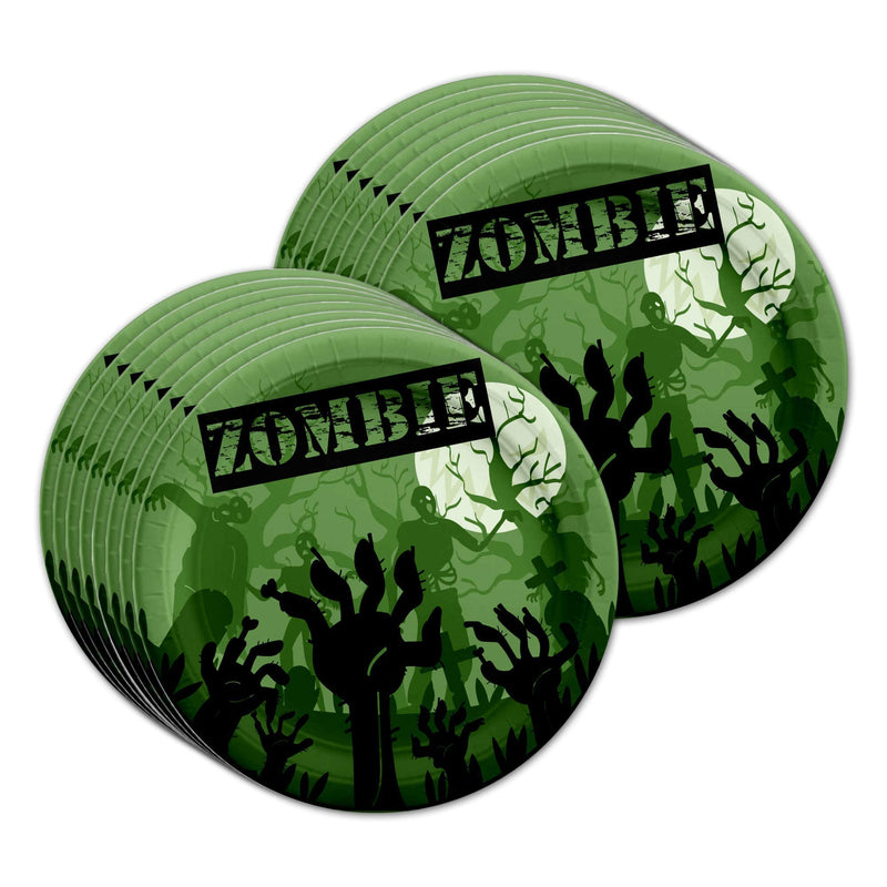 [Australia - AusPower] - Zombie Birthday Party Supplies Set Plates Napkins Cups Tableware Kit for 16 