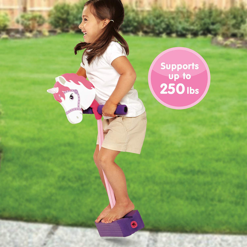 [Australia - AusPower] - Kidoozie Foam Unicorn Pogo Jumper – Fun and Safe Play – Encourages an Active Lifestyle – Makes Squeaky Sounds – For All Sizes, 250 Pound Capacity 