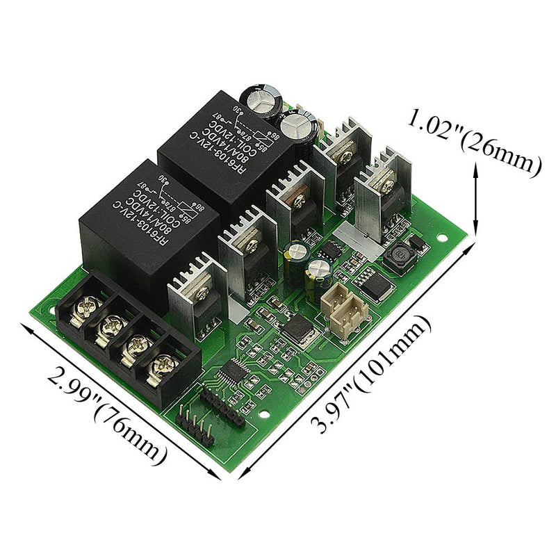 [Australia - AusPower] - WMYCONGCONG Motor Speed Controller DC 10-55V 40A DC Motor Speed Controller with CW CCW Reversible Switch Adjustable Potentiometer and Digital Display 