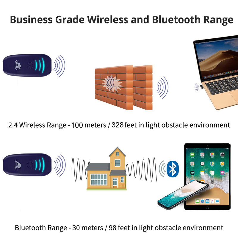 [Australia - AusPower] - ScanAvenger 1D Wireless Bluetooth Mini-Barcode Scanner: 3-in-1 Hand Held-Automatic, Vibration, Handheld, Portable, USB Bar Code EAN-UPC Reader -Cordless, Rechargeable Scan Gun for Inventory Management 