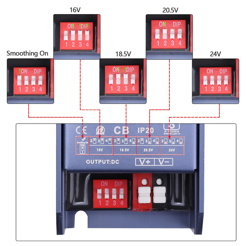 [Australia - AusPower] - GOMING CE Ultra Thin 24V 100W Power Supply AC 100-130V to DC 24V 4.2A LED Lighting Transformer Constant Voltage for LED Strip Light 